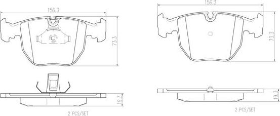 Brembo P06021N - Jarrupala, levyjarru inparts.fi