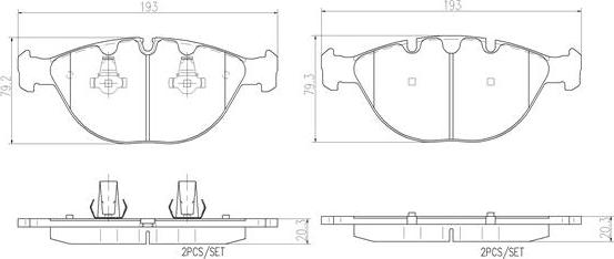 Brembo P06028N - Jarrupala, levyjarru inparts.fi