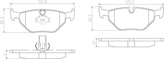 Brembo P06023N - Jarrupala, levyjarru inparts.fi