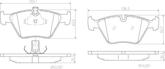 Brembo P06022N - Jarrupala, levyjarru inparts.fi