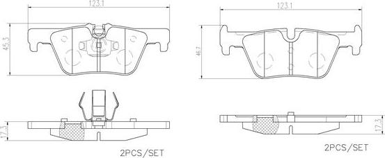 Brembo P06071N - Jarrupala, levyjarru inparts.fi