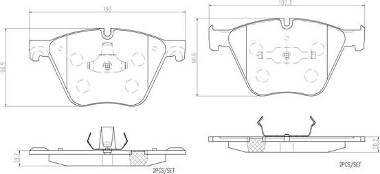 Brembo P06073N - Jarrupala, levyjarru inparts.fi