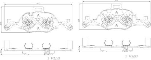 Brembo P06107N - Jarrupala, levyjarru inparts.fi