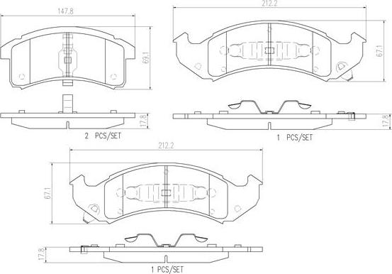 Brembo P07002N - Jarrupala, levyjarru inparts.fi