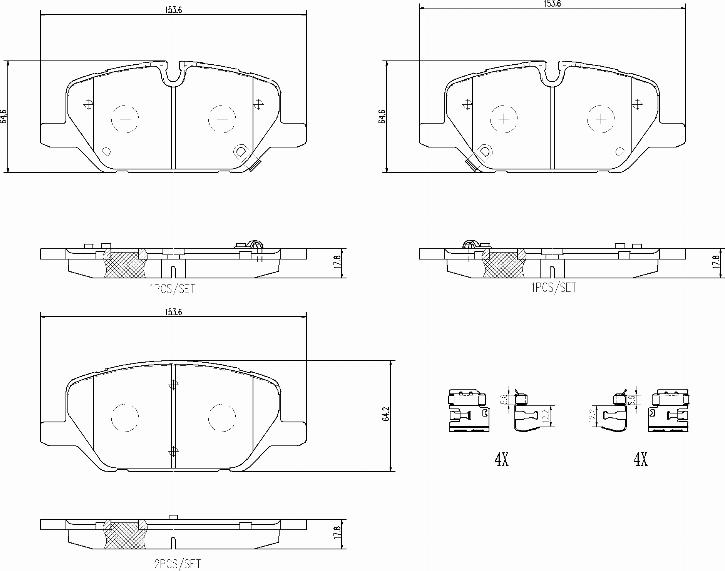 Brembo P10099N - Jarrupala, levyjarru inparts.fi