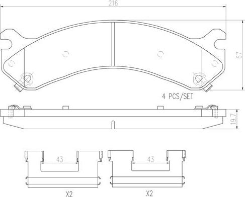 Brembo P10041N - Jarrupala, levyjarru inparts.fi