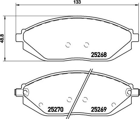 Brembo P 10 054 - Jarrupala, levyjarru inparts.fi