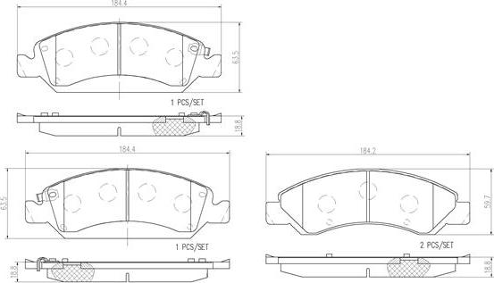 Brembo P10058N - Jarrupala, levyjarru inparts.fi