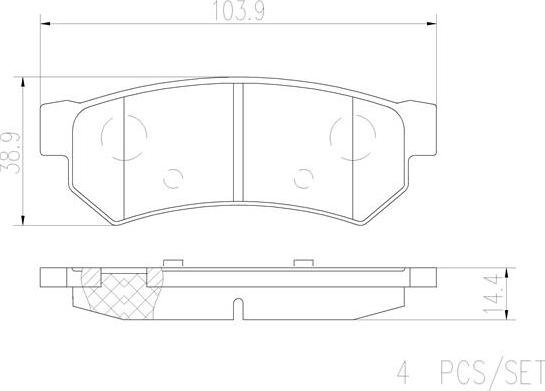 Brembo P10053N - Jarrupala, levyjarru inparts.fi