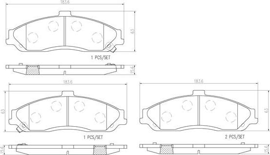 Brembo P10052N - Jarrupala, levyjarru inparts.fi