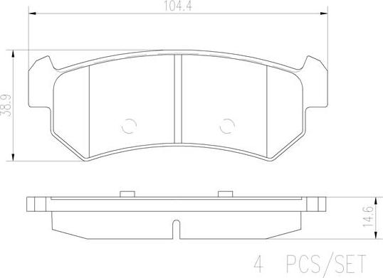 Brembo P10001N - Jarrupala, levyjarru inparts.fi