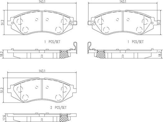 Brembo P10032N - Jarrupala, levyjarru inparts.fi