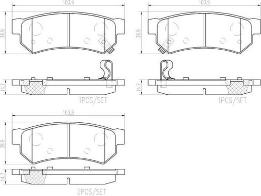 Brembo P 10 075 - Jarrupala, levyjarru inparts.fi