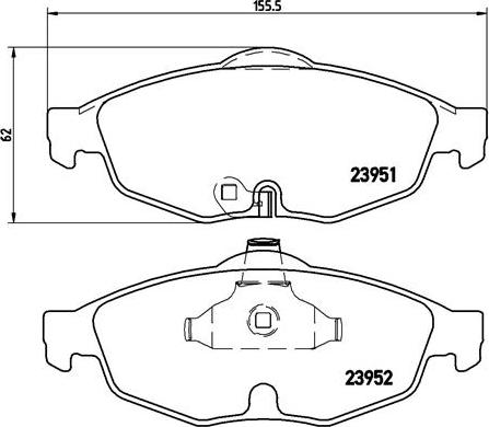 Brembo P 11 016 - Jarrupala, levyjarru inparts.fi