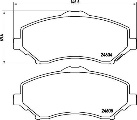 Brembo P 11 025 - Jarrupala, levyjarru inparts.fi