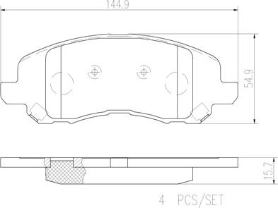 Brembo P18001N - Jarrupala, levyjarru inparts.fi