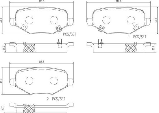 Brembo P18029N - Jarrupala, levyjarru inparts.fi