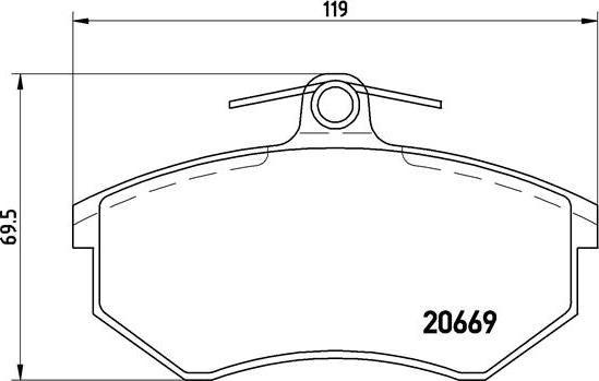 Brembo P 85 092 - Jarrupala, levyjarru inparts.fi