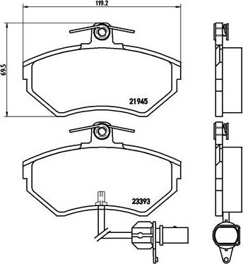 Brembo P 85 044 - Jarrupala, levyjarru inparts.fi