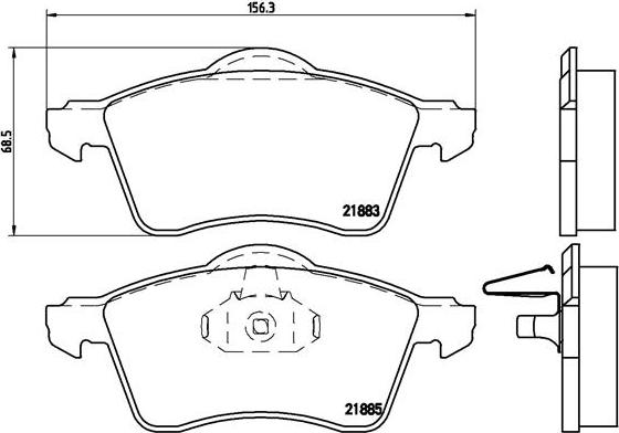 Brembo P 85 047 - Jarrupala, levyjarru inparts.fi