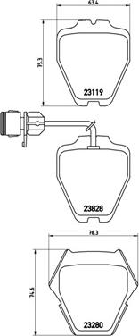 Brembo P 85 054 - Jarrupala, levyjarru inparts.fi