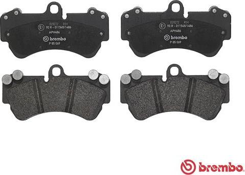 Brembo P 85 069 - Jarrupala, levyjarru inparts.fi