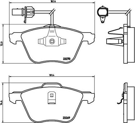 Brembo P 85 061 - Jarrupala, levyjarru inparts.fi