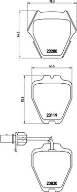 Brembo P 85 067 - Jarrupala, levyjarru inparts.fi