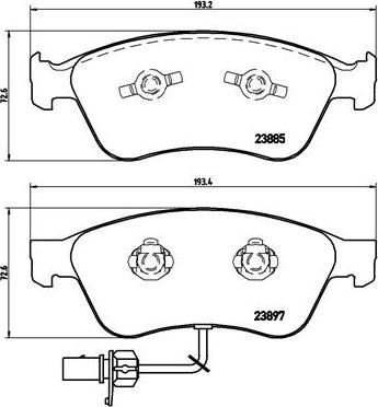 Brembo P 85 087 - Jarrupala, levyjarru inparts.fi