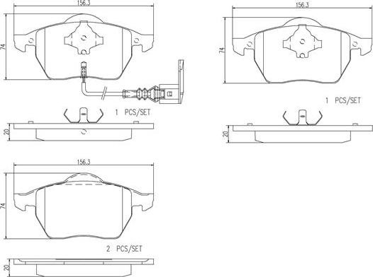 Brembo P85039N - Jarrupala, levyjarru inparts.fi