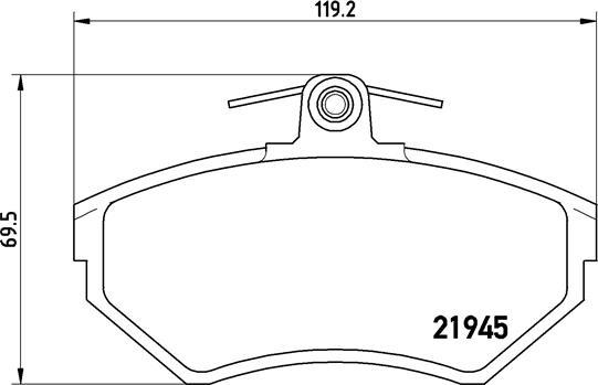 Brembo P 85 032 - Jarrupala, levyjarru inparts.fi