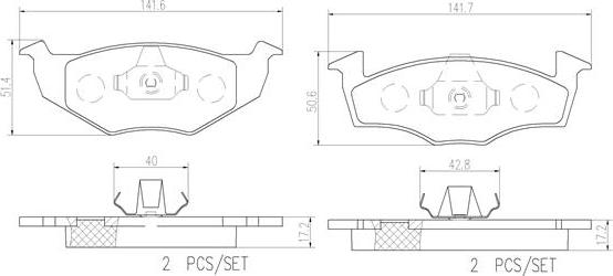 Brembo P85025N - Jarrupala, levyjarru inparts.fi