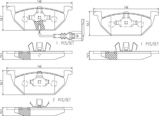 Brembo P85072N - Jarrupala, levyjarru inparts.fi