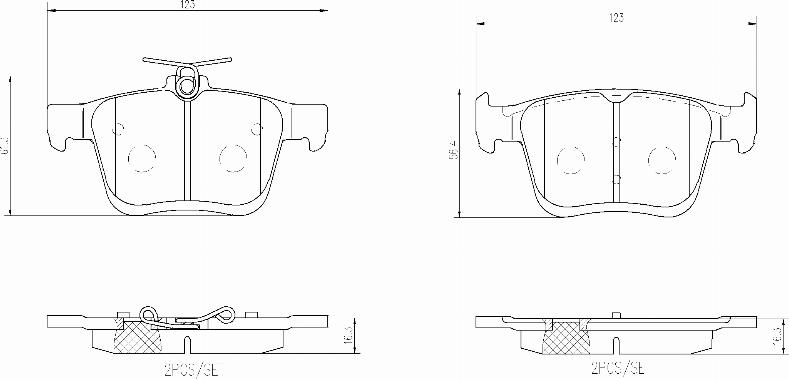 Brembo P85191N - Jarrupala, levyjarru inparts.fi