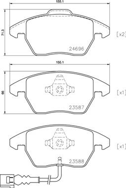 Brembo P 85 146X - Jarrupala, levyjarru inparts.fi