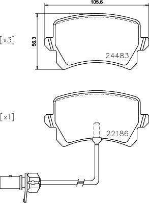 Brembo P 85 142 - Jarrupala, levyjarru inparts.fi