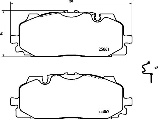 Brembo P 85 165X - Jarrupala, levyjarru inparts.fi