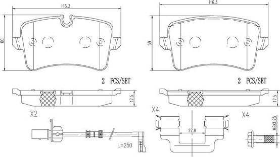 Brembo P85119N - Jarrupala, levyjarru inparts.fi