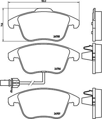 Brembo P 85 113 - Jarrupala, levyjarru inparts.fi