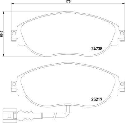 Brembo P 85 131X - Jarrupala, levyjarru inparts.fi