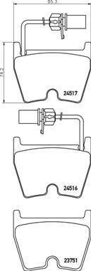 Brembo P 85 132 - Jarrupala, levyjarru inparts.fi