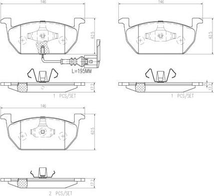 Brembo P85137N - Jarrupala, levyjarru inparts.fi