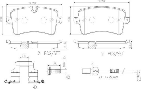 Brembo P85120N - Jarrupala, levyjarru inparts.fi