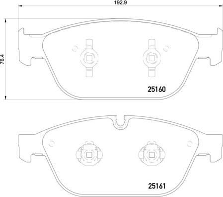 Brembo P 85 128 - Jarrupala, levyjarru inparts.fi