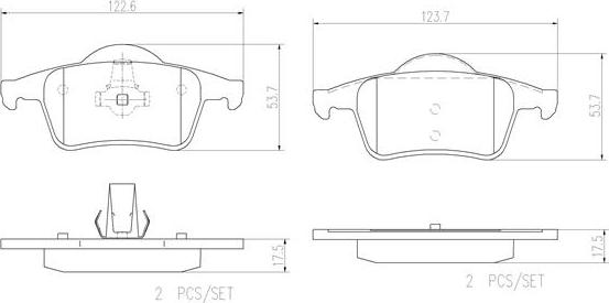 Brembo P86014N - Jarrupala, levyjarru inparts.fi