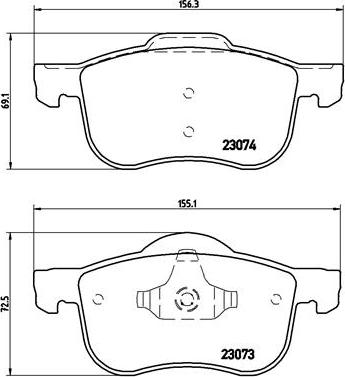 Brembo P 86 016 - Jarrupala, levyjarru inparts.fi