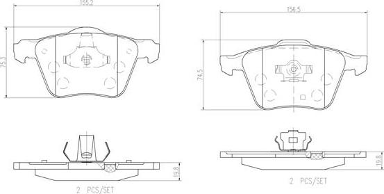 Brembo P86018N - Jarrupala, levyjarru inparts.fi