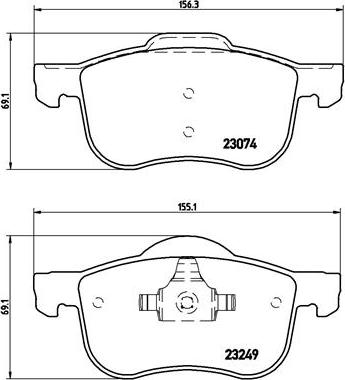 Brembo P 86 020 - Jarrupala, levyjarru inparts.fi