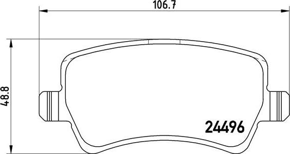 Brembo P 86 021X - Jarrupala, levyjarru inparts.fi