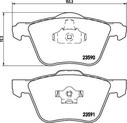 Brembo P 86 022 - Jarrupala, levyjarru inparts.fi